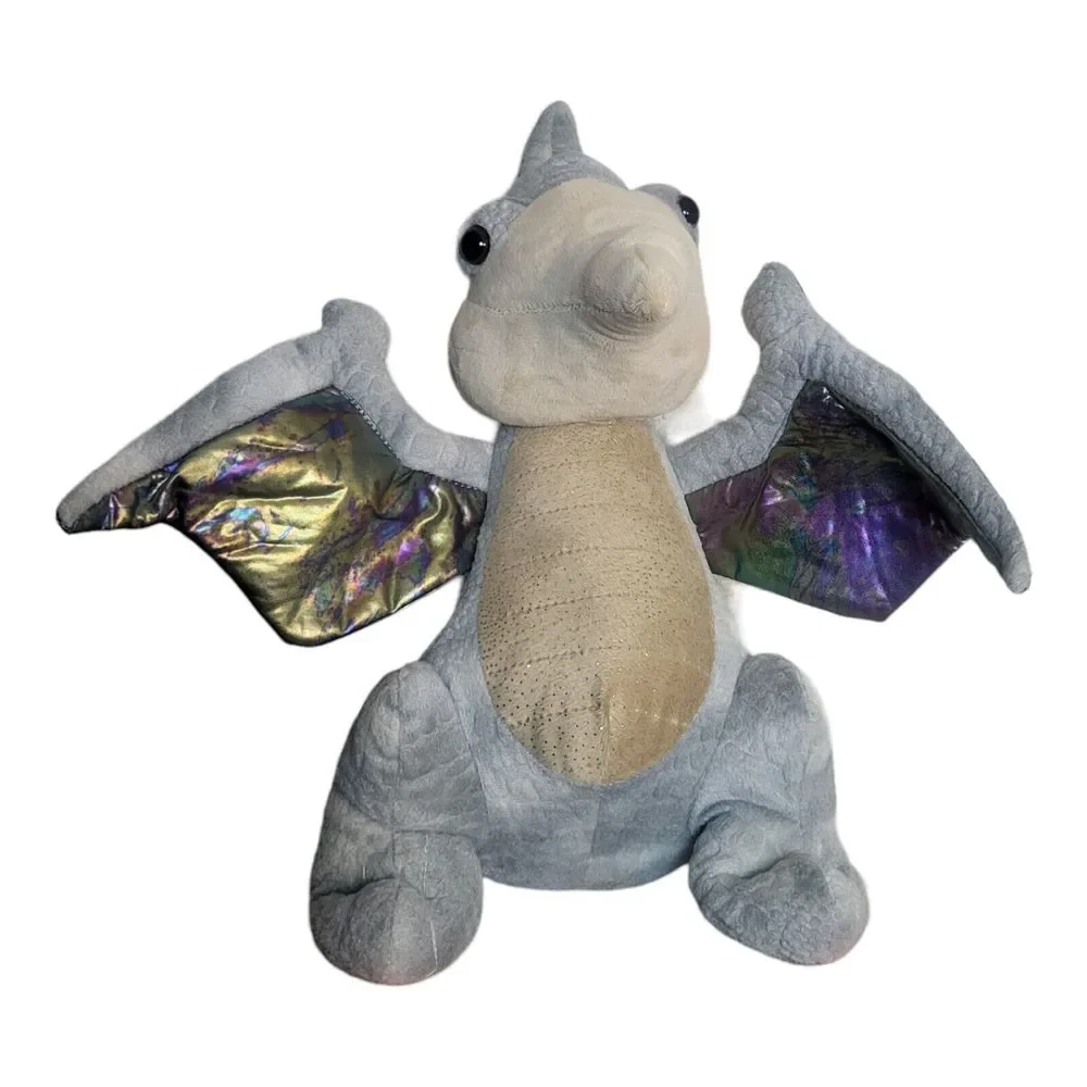 Plush Pterodactyl Dinosaur Gray Stuffed Animal 16
